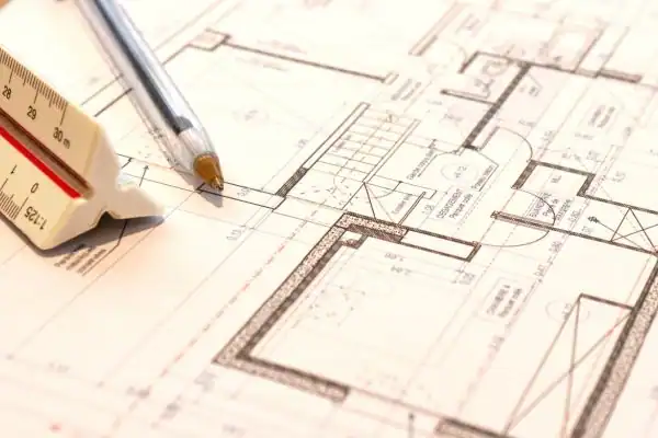 Image of architect Preston drawings